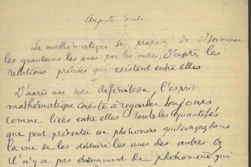 Les notes de travail de Jean Jaurès