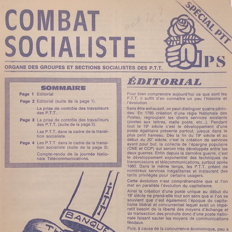10 FP / Robert Assens - Groupe socialiste d’entreprise (GSE) des PTT