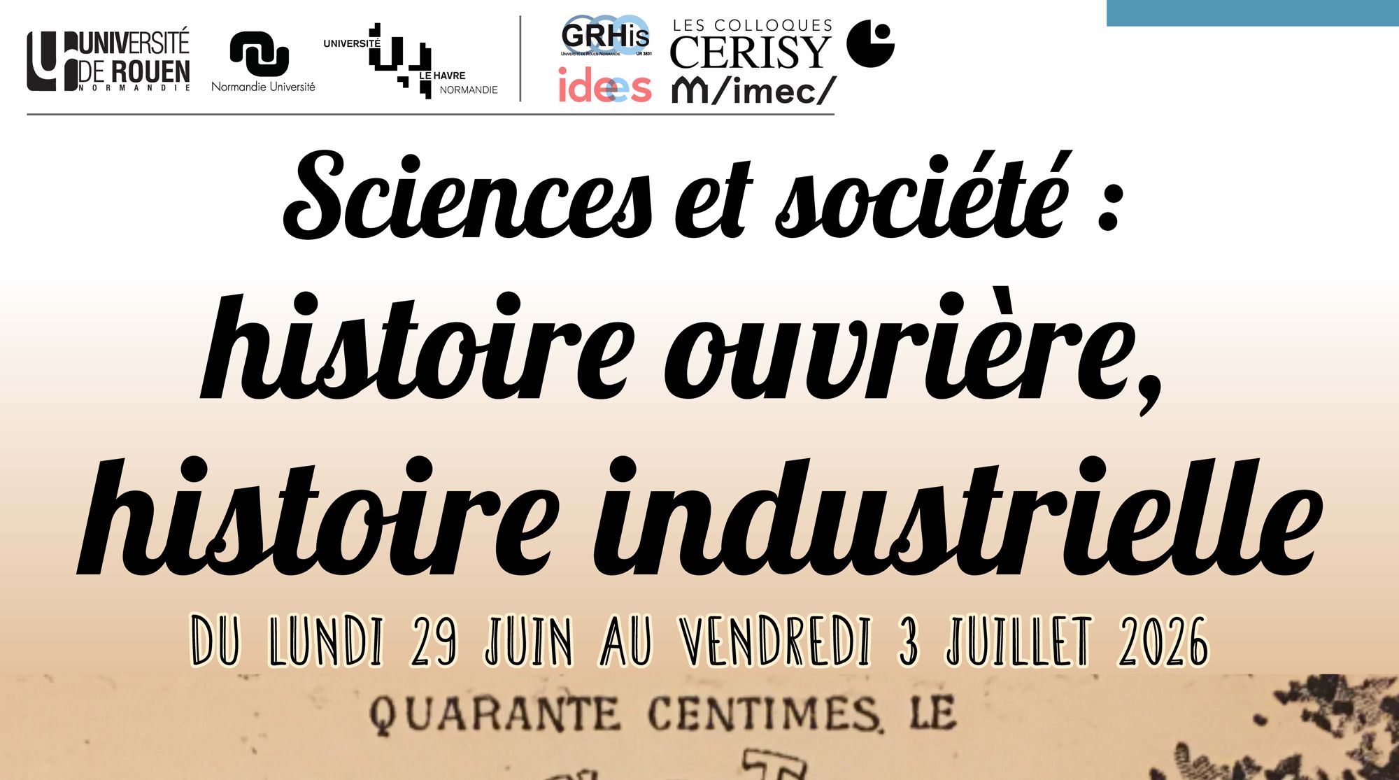 Sciences et sociétés : histoire ouvrière, histoire industrielle
