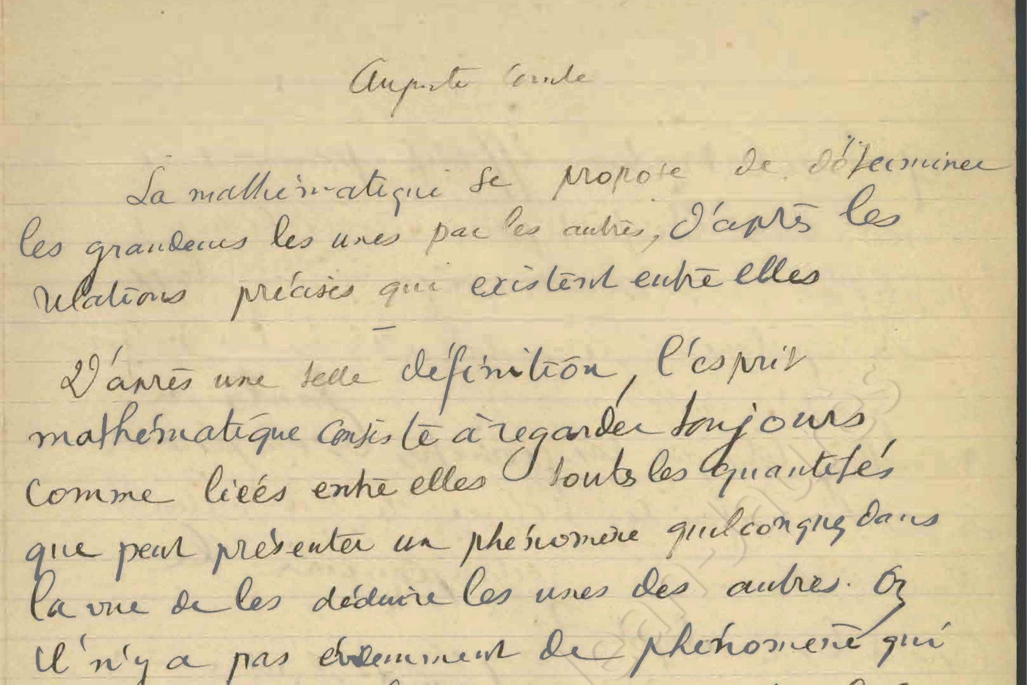 Les notes de travail de Jean Jaurès