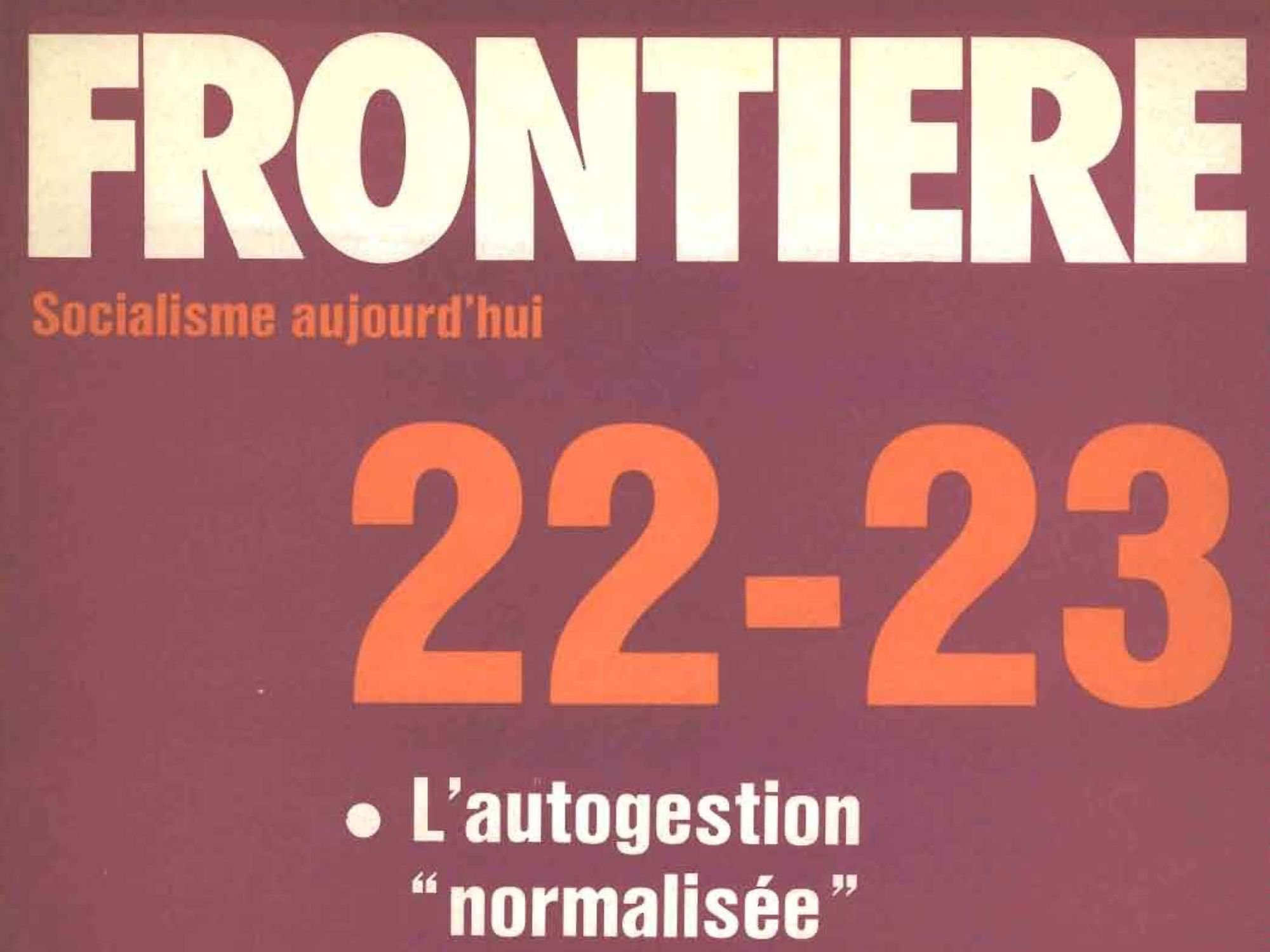 Frontière (1972-1975)