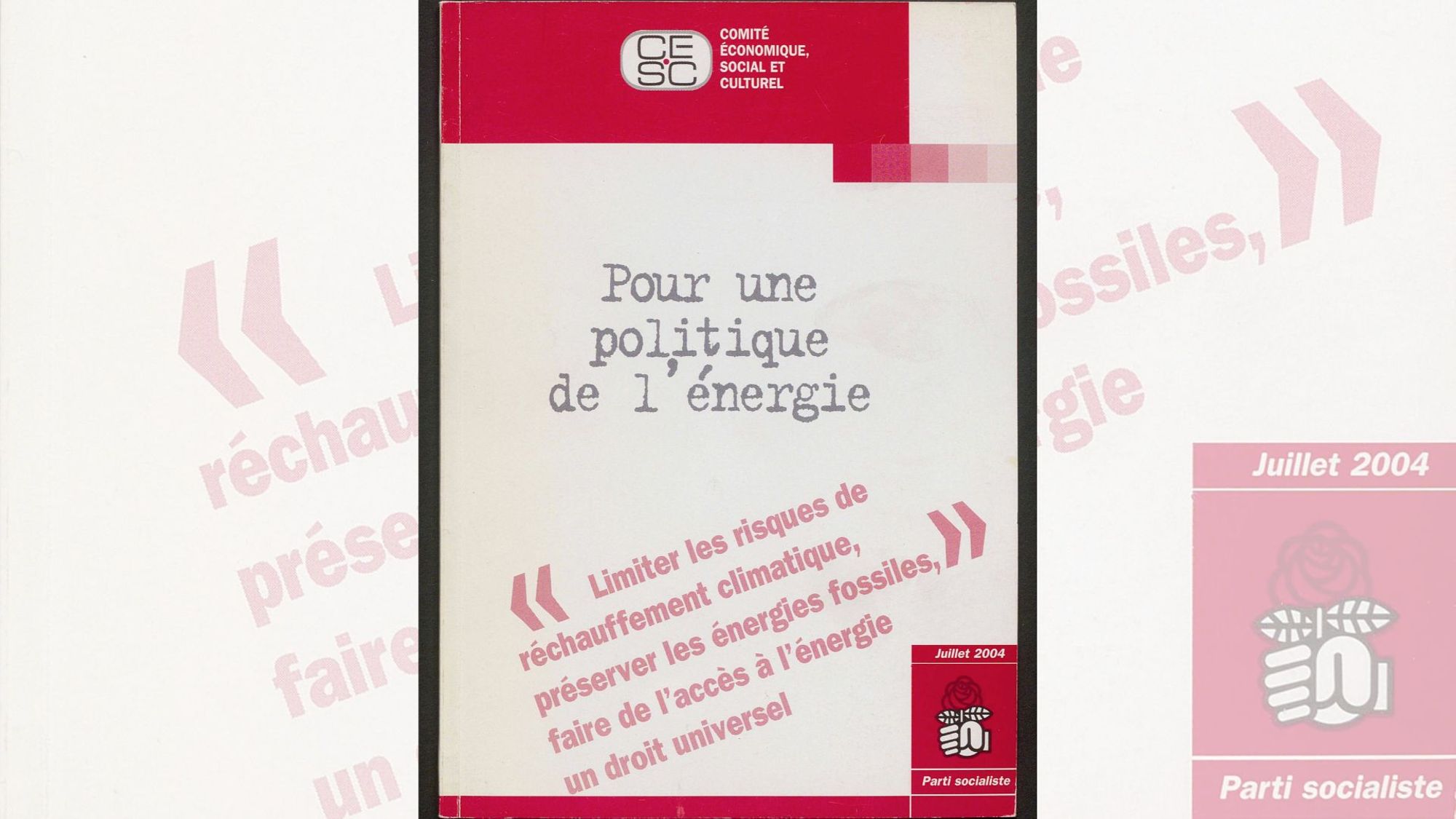 Pour une politique de l'énergie
