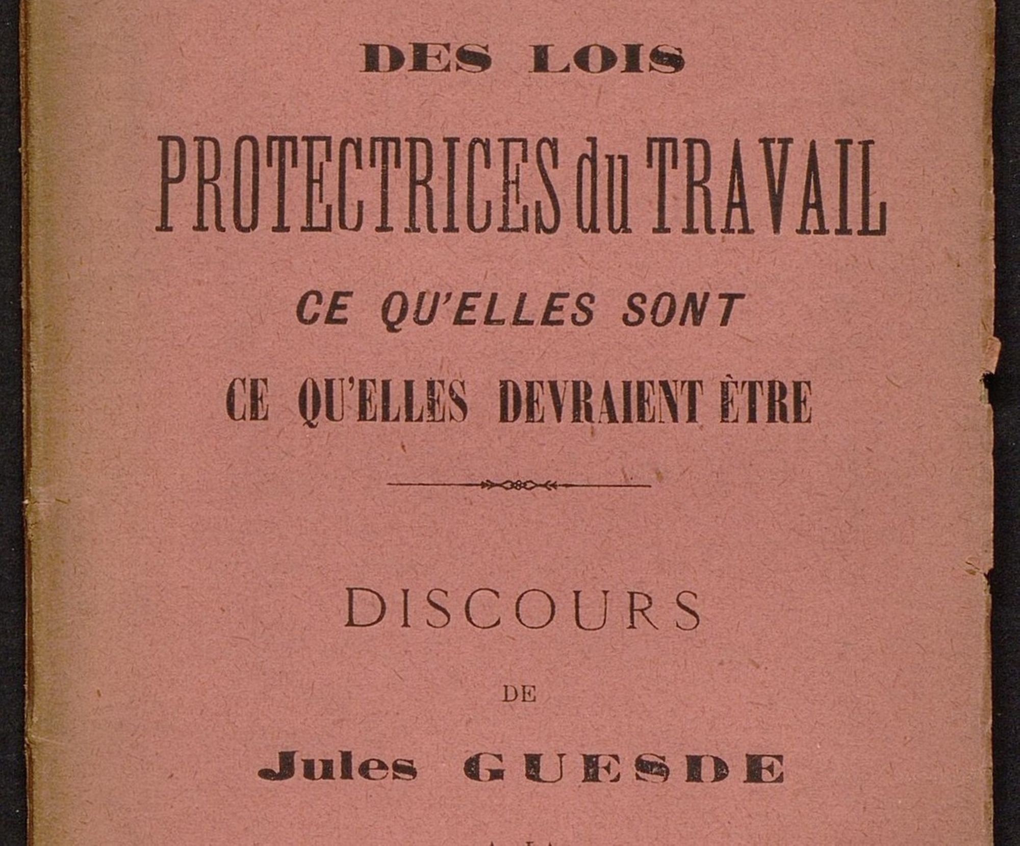 Les brochures de la bibliothèque de Jules Guesde 